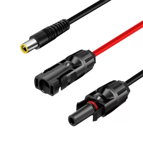   Logilink Napelemes adapter kábel, DC7909/M - 2x MC4/MF, CU, fekete/piros, 1,8 m (PHC0401)