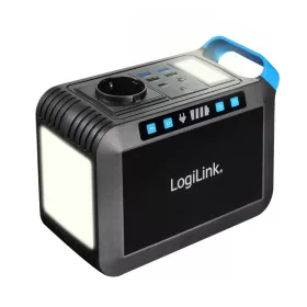   Logilink Hordozható erőmű, 200 W, 40 000 mAh, 7x kimenet, IP20, fekete/kék (PPS0200)