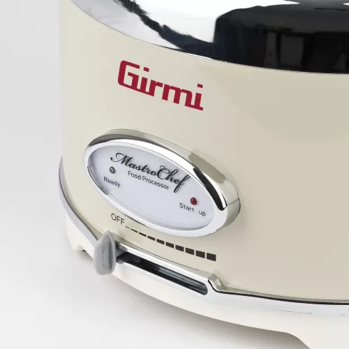 Girmi RB90 MastroChef Professzionális, multifunkciónális robotgép, aprító, keverő, daraboló, krém színű, 600W