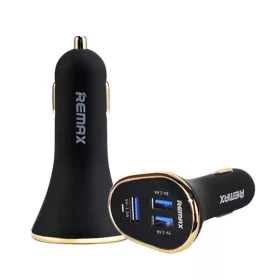 Remax RCC 302 szivargyújtó töltő 3xUSB 6,3A fekete