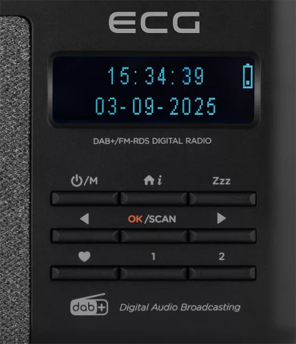 ECG RD 250 DAB Black DAB+/FM rádió