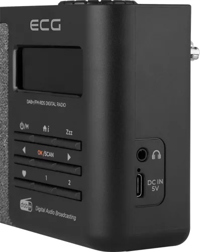 ECG RD 250 DAB Black DAB+/FM rádió