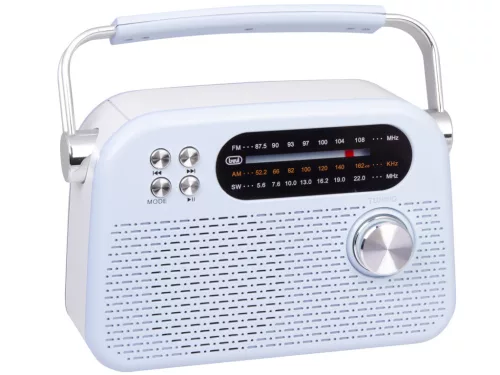 Trevi RDA 70 BR Klasszikus Retro FM/AM/SW rádió, Bluetooth-tal, USB és SD kártya bemenet, beépített akku, zöldes-kék szín (RDA70BR04)