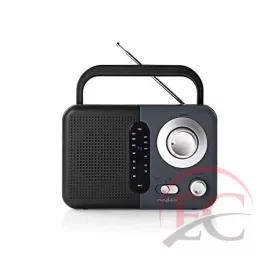 Nedis RDFM 1300GY FM táskarádió, fekete/szürke