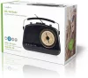 Nedis RDFM5000BK Retro asztali rádió, 4,5W