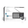 Nedis RDIN3000BK Asztali internet rádió Internet Rádió Asztali Kivitel | Bluetooth® / Wi-Fi | FM / Internet | 2.4 " | Színes Képernyő 18 W Távvezérelt App szabályozott