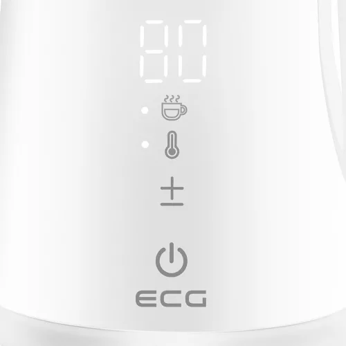 ECG RK 1893 Digitouch White Duplafalú vízforraló hőfokszabályzóval, fehér
