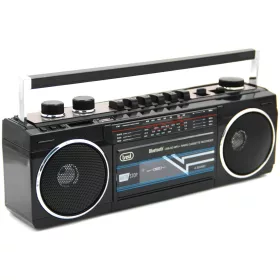   Trevi RR501 Hordozható kazettás rádió és MP3/USB lejátszó, Bluetooth funkcióval - fekete