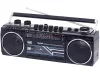 Trevi RR501 Hordozható kazettás rádió és MP3/USB lejátszó, Bluetooth funkcióval - fekete