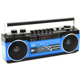   Trevi RR501 Hordozható kazettás rádió és MP3/USB lejátszó, Bluetooth funkcióval - kék