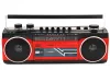 Trevi RR501 Hordozható kazettás rádió és MP3/USB lejátszó, Bluetooth funkcióval - piros