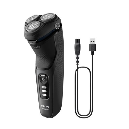 Philips Shaver 3000 Series Nedves és száraz elektromos borotva, S3244/12