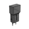 JELLICO univerzális utazó adapter S6 PD 25W 1xUSB-C + 1xUSB QC3.0, fekete