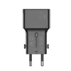 JELLICO univerzális utazó adapter S6 PD 25W 1xUSB-C + 1xUSB QC3.0, fekete