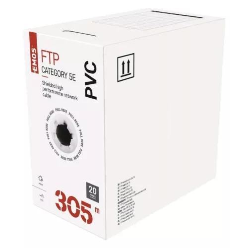 EMOS S9221 FTP kábel CAT 5, réz, (Gigabit Ethernet) 305m