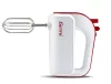 Girmi SB02 elektromos kézi mixer, 170 W teljesítmény, 5 sebességfokozat, TURBO funkció, rozsdamentes acél tartozékok, fehér/piros (SB0201)