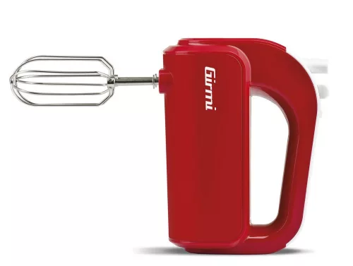 Girmi SB02 elektromos kézi mixer, 170 W teljesítmény, 5 sebességfokozat, TURBO funkció, rozsdamentes acél tartozékok, piros (SB0202)