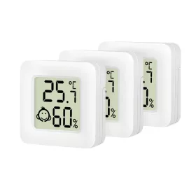   Logilink Lapos utazó termo-higrométer (3 db), komfortszintű emoji kijelzővel, fehér (SC0119)