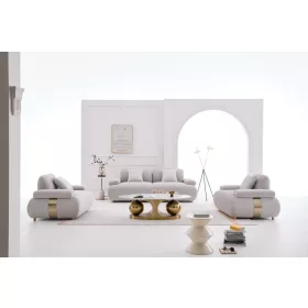   Delusso Incanto 3 részes kanapé szett - Krém, SEA-S-3-INCANTO20249