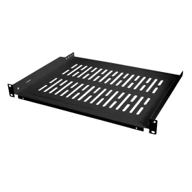   Logilink 19"-os konzolos polc, elülső csavaros rögzítés, fekete (SF1C45B)