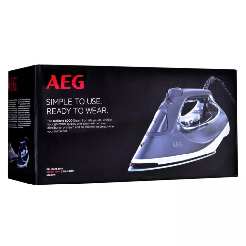 AEG SI6-1-2MN Gőzölős vasaló Kerámia talp 2400 W Kék, Sötétkék
