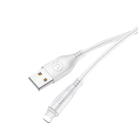 USAMS SJ266USB02 Lightning töltőkábel, fehér