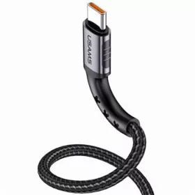   USAMS SJ289USB01 120cm-es usb-c textil borítású kábel flexibilis fejjel, 1323985