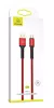 USAMS SJ289USB02 120cm-es usb-c textil borítású töltőkábel felxibilis fejjel,1323987