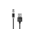USAMS SJ292USB01Mágneses Lightning töltőkábel, fekete,  1299126