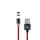 USAMS SJ292USB02 Mágneses Lightning töltőkábel, piros, 1299154