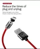 USAMS SJ294USB01 Mágneses Micro USB töltőkábel, fekete, 1299152