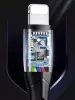 USAMS SJ364USB01 100cm-es lightning töltő kábel flexibilis fejjel 1380758