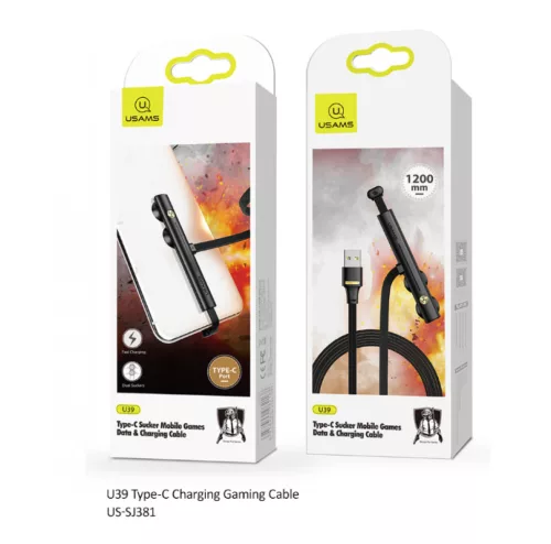 USAMS SJ381USB01 120cm-es gamer kábel USB-C csatlakozóval, 1324409