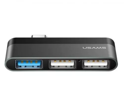 Usams SJ461HUB01 3 portos Type-C mini HUB 1349804