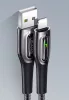 USAMS SJ469USB01 120cm-es okos lightning szövet borítású töltőkábel 1343871