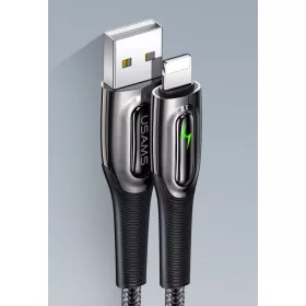   USAMS SJ469USB01 120cm-es okos lightning szövet borítású töltőkábel 1343871