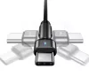 Usams SJ477USB01  Type-C töltőkábel, 180 fokban forgatható fejjel 1m 1349799