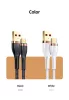 USAMS SJ488  120cm-es textil bevonatú usb-c kábel aranyozott csatlakozóval 3A , 1376011