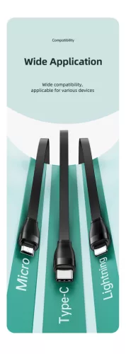 USAMS SJ508 3 az 1 ben öncsévélős töltőtőkábel 30cm-110cm 1380759