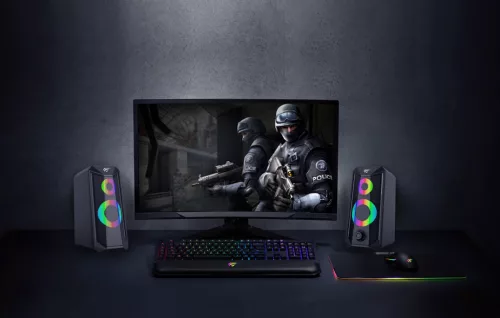 Havit SK202 2.0 RGB Hangszóró - Fekete