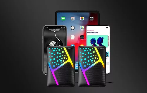Havit SK763mini Számítógépes hangszórók 2.0 RGB (fekete)