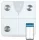 Salente SlimFit, személyi diagnosztikai fitnesz mérleg, Bluetooth, fehér
