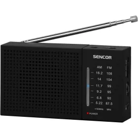 SENCOR SRD 1800 FM/AM Zsebrádió fekete