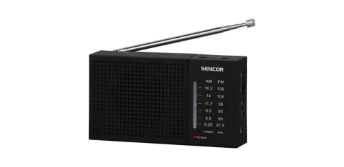 SENCOR SRD 1800 FM/AM Zsebrádió fekete