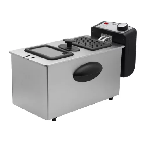 Sogo SS-10425 elektromos olajsütő, ízletes sült ételek készítéséhez, kivehető tartállyal, 3 literes, 2000W