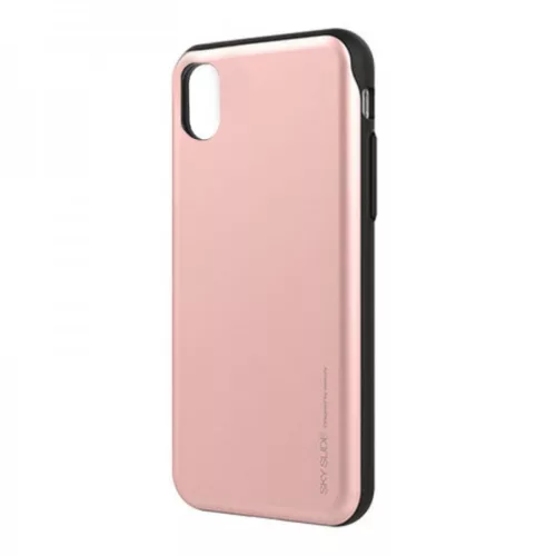 Mercury SSBIPXRG iPhone X Kártyatartós Védőtok, Rose Gold 1254083