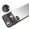 Mercury SSBIPXR iPhone X Kártyatartós Védőtok, Piros