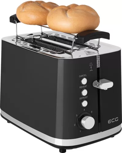 ECG ST 2766 Vintage Nero Kenyérpirító, fekete