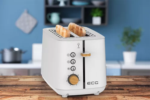 ECG ST 2768 Timber White Kenyérpirító