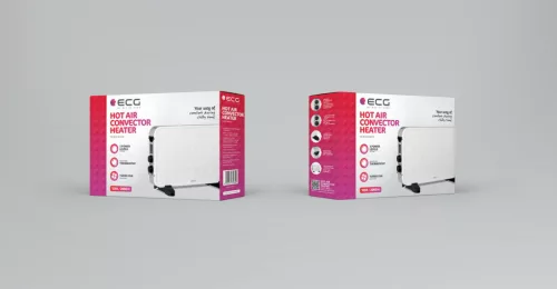 ECG TK-2070 White Szabadon álló meleg levegős konvektor